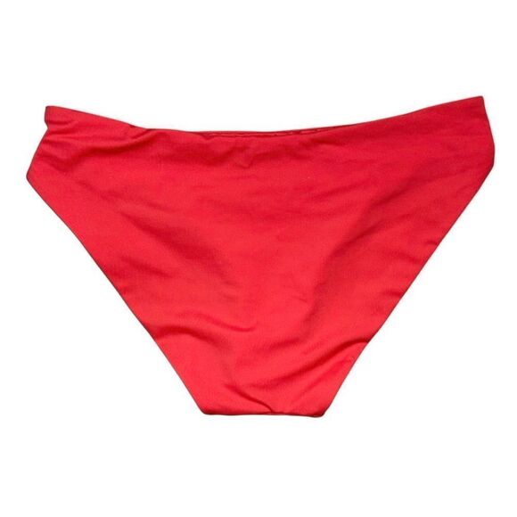 CUUP The Brief Bikini Bottom In Hibiscus Orange - Picture 6 of 9